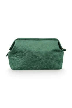 Pip Studio Kosmetiktasche|Kosmetiktasche Extra Gross Quiltey Days Grün