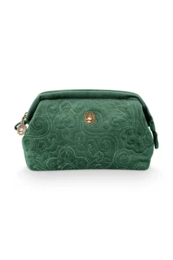 Pip Studio Kosmetiktasche|Kosmetiktasche Klein Quiltey Days Grün