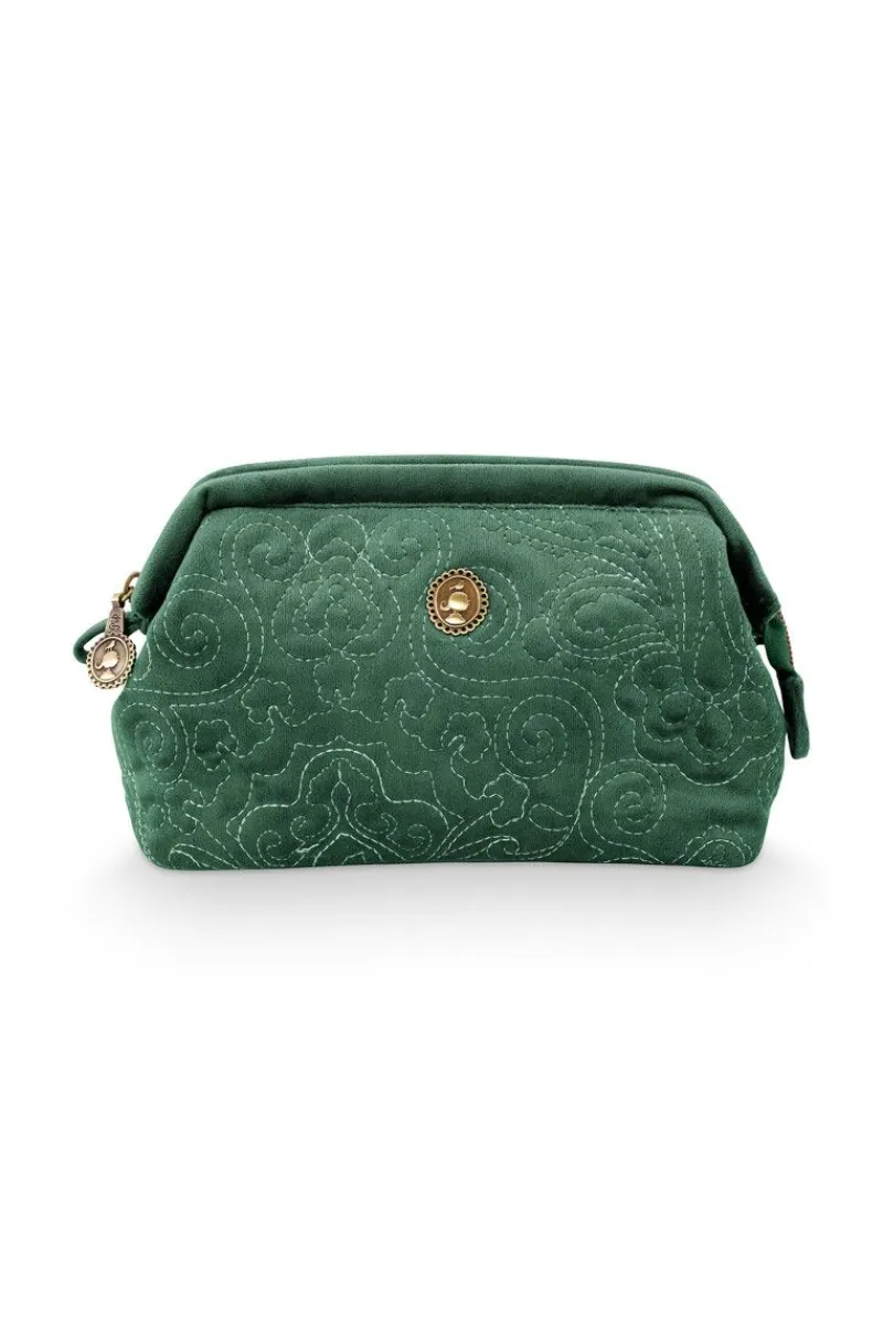 Pip Studio Kosmetiktasche|Kosmetiktasche Klein Quiltey Days Grün