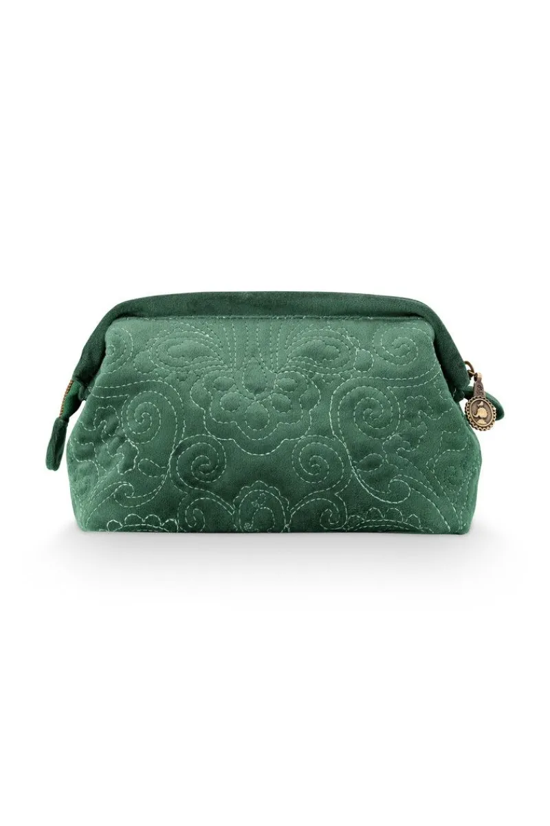 Pip Studio Kosmetiktasche|Kosmetiktasche Klein Quiltey Days Grün