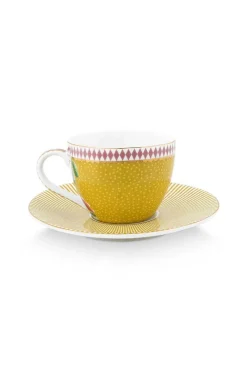 Pip Studio Espresso Tasse|Tasse & Untertasse|La Majorelle Espresso Tasse & Untertasse Gelb