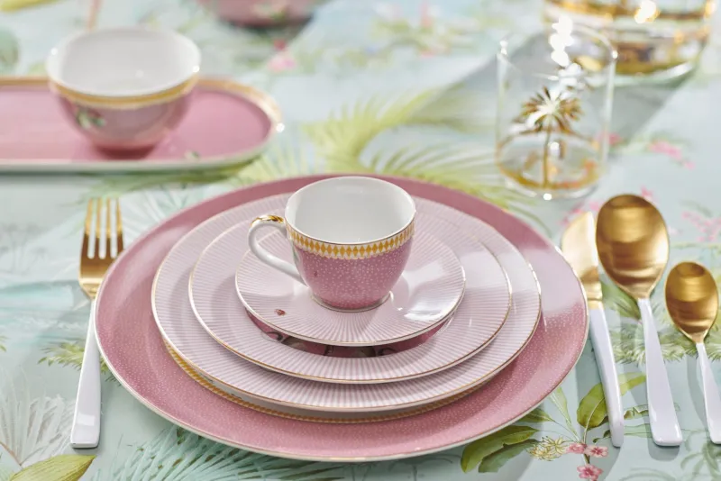 Pip Studio Espresso Tasse|Tasse & Untertasse|La Majorelle Espresso Tasse & Untertasse Rosa