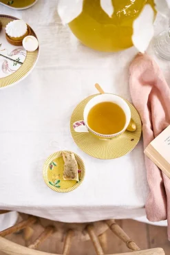 Pip Studio Porzellan Sets|Cappuccino Tasse|La Majorelle Set/2 Cappuccino Tasse & Undertasse Gelb