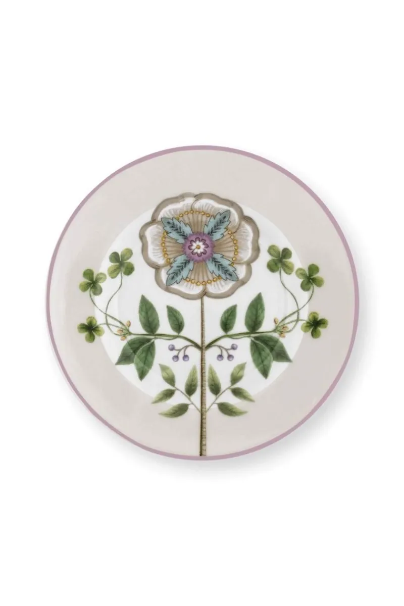 Pip Studio Gebäckteller|Lily & Lotus Petit Four Lila 12cm Weiß