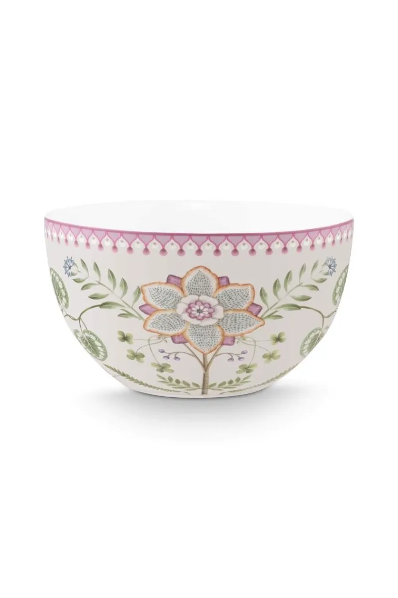 Pip Studio Schalen|Lily & Lotus Schale Lila 18cm Weiß