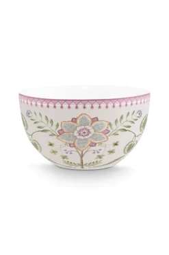 Pip Studio Schalen|Lily & Lotus Schale Lila 18cm Weiß