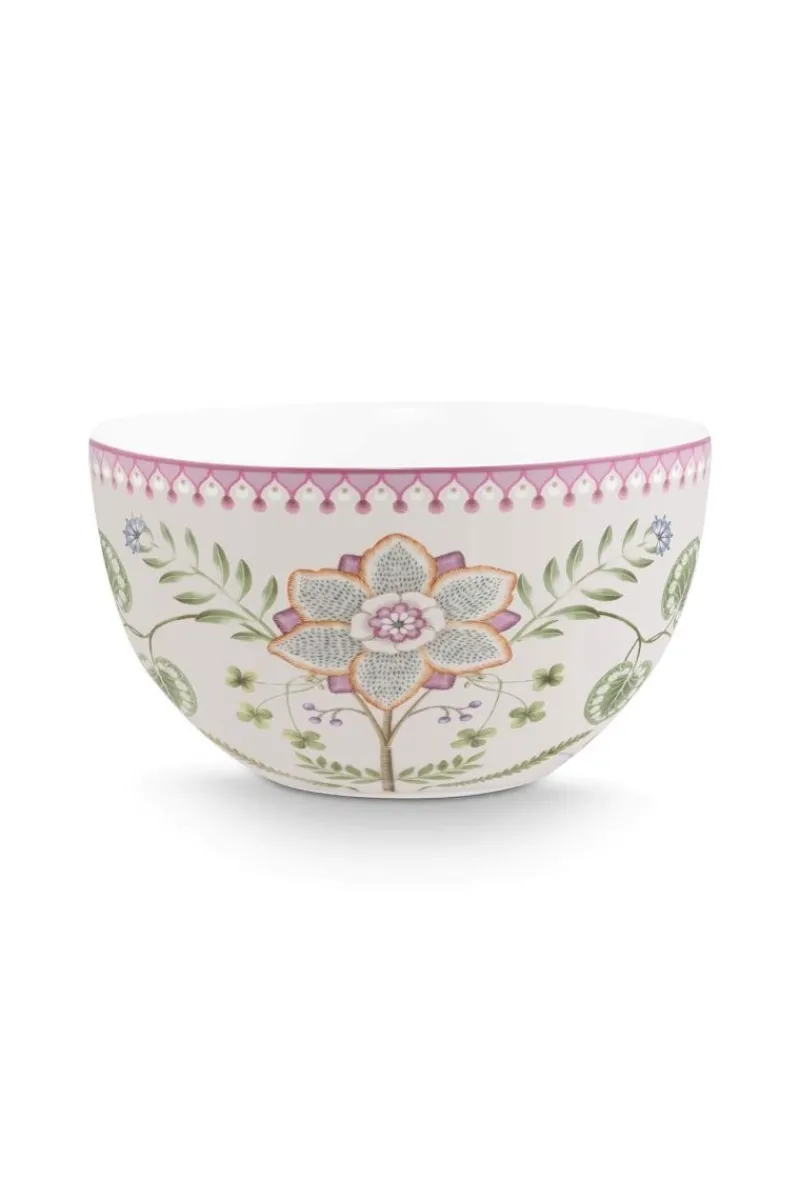 Pip Studio Schalen|Lily & Lotus Schale Lila 18cm Weiß