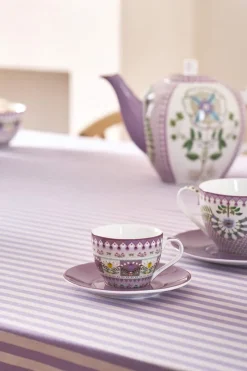 Pip Studio Porzellan Sets|Espresso Tasse|Lily & Lotus Set/2 Espresso Tasse & Untertasse Lila Violett