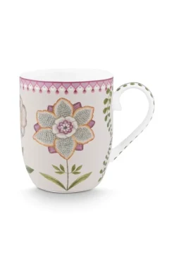 Pip Studio Kaffeetassen|Lily & Lotus Tasse Klein 145ml Weiß