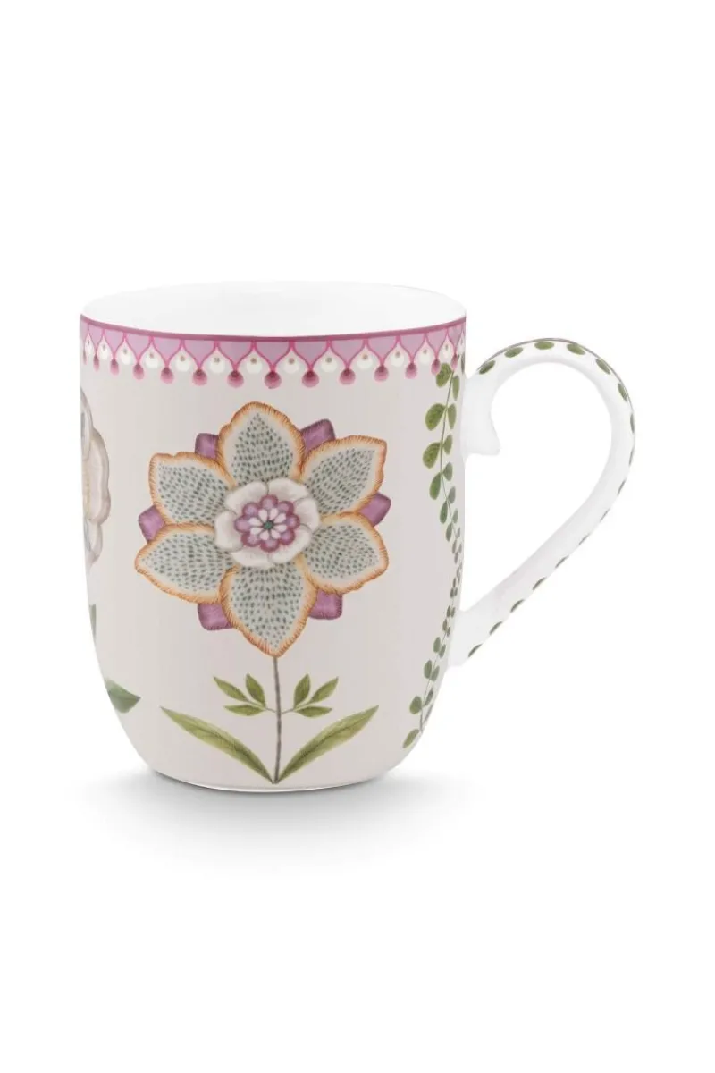 Pip Studio Kaffeetassen|Lily & Lotus Tasse Klein 145ml Weiß