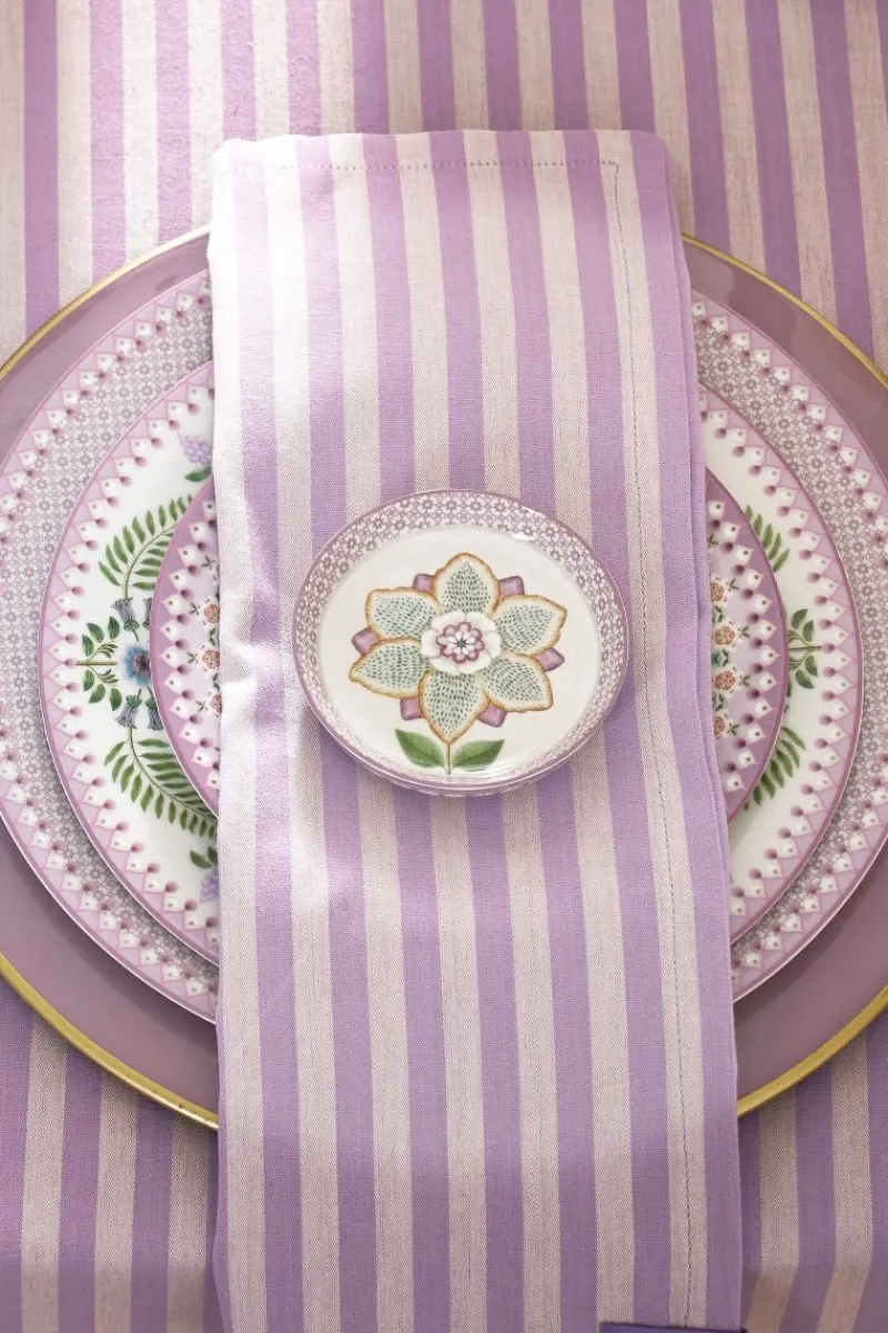 Pip Studio Teebeutelablage|Lily & Lotus Teebeutelablage Lila 9cm Weiß