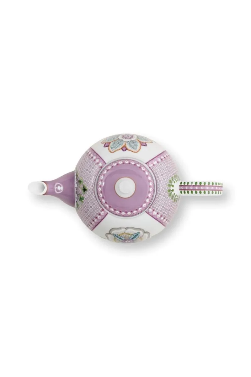 Pip Studio Teekannen|Lily & Lotus Teekanne Gross Lila Violett