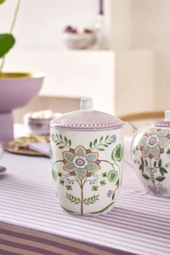 Pip Studio Vorratsdosen|Lily & Lotus Vorratsdose Lila Weiß