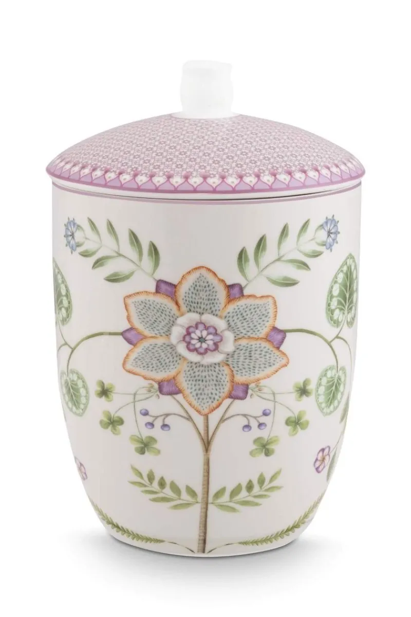 Pip Studio Vorratsdosen|Lily & Lotus Vorratsdose Lila Weiß
