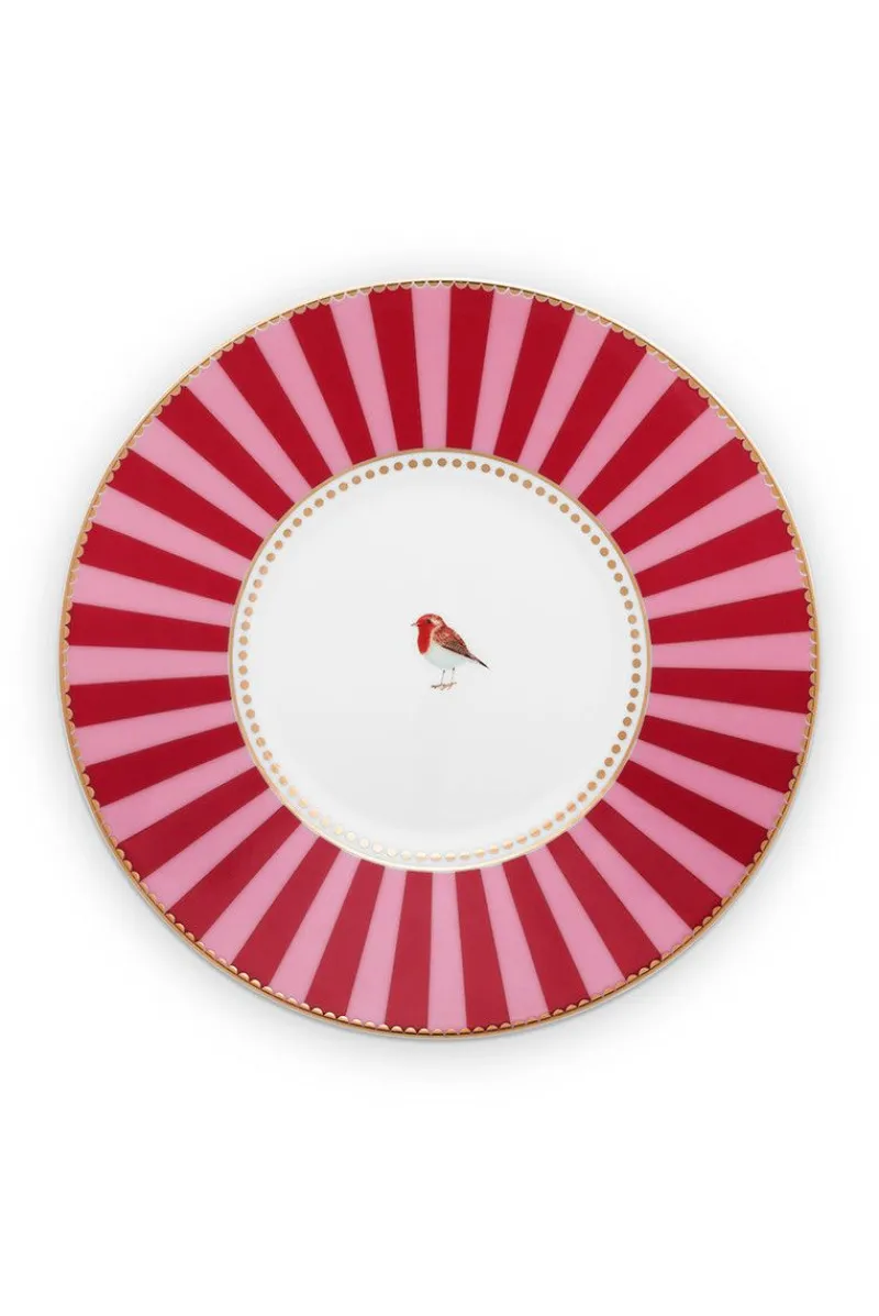 Pip Studio Tasse & Untertasse|Love Birds Cappuccino Tasse & Untertasse Rot/ Rosa