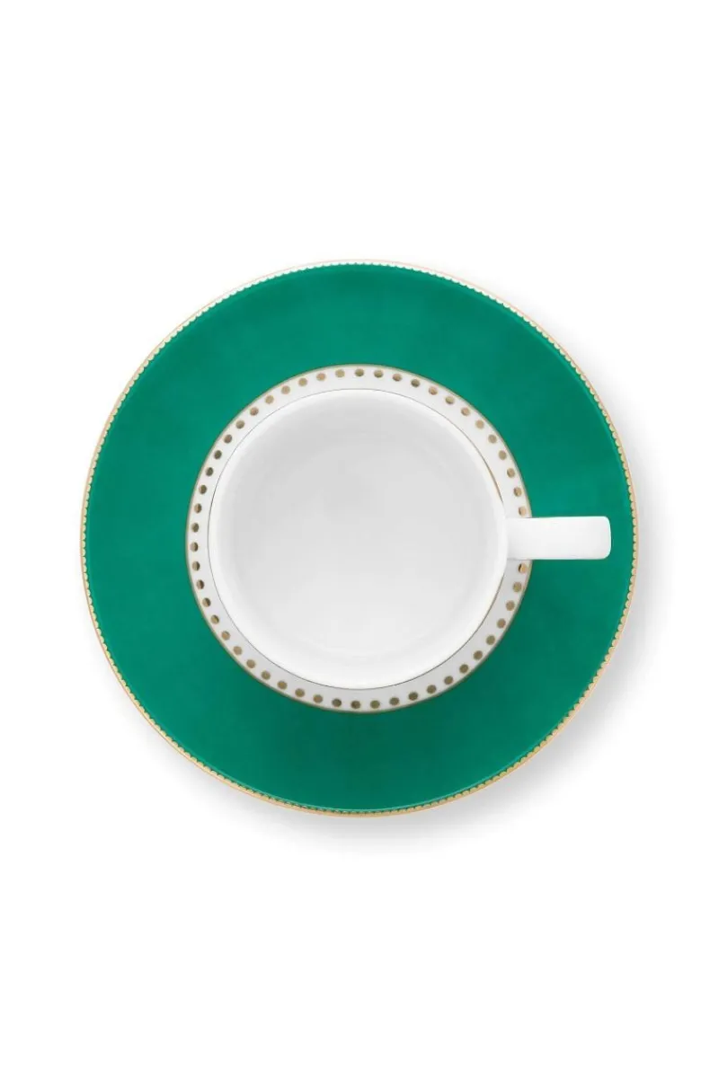 Pip Studio Espresso Tasse|Tasse & Untertasse|Love Birds Espresso Tasse & Untertasse Grün
