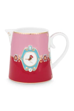 Pip Studio Milchkännchen|Love Birds Kanne Klein Rot/Rosa
