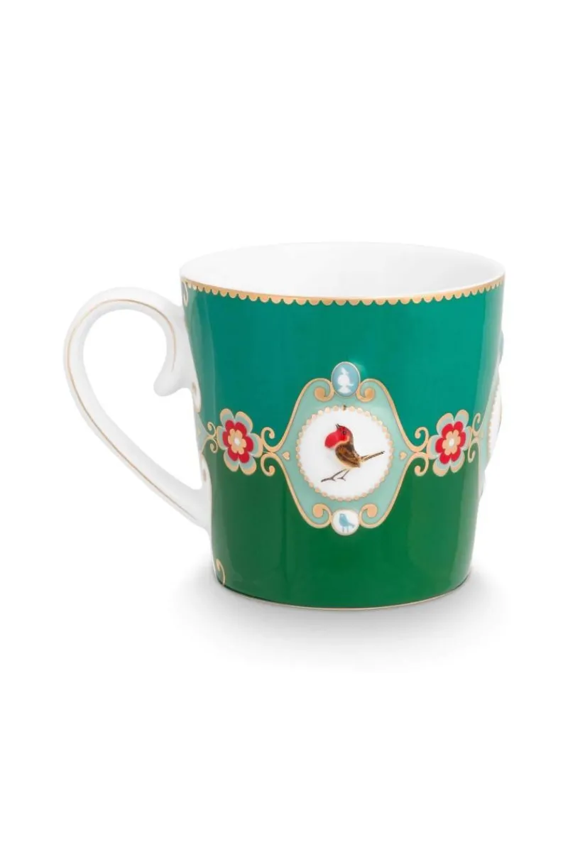 Pip Studio Teetassen|Love Birds Tasse Gross Duo Grün