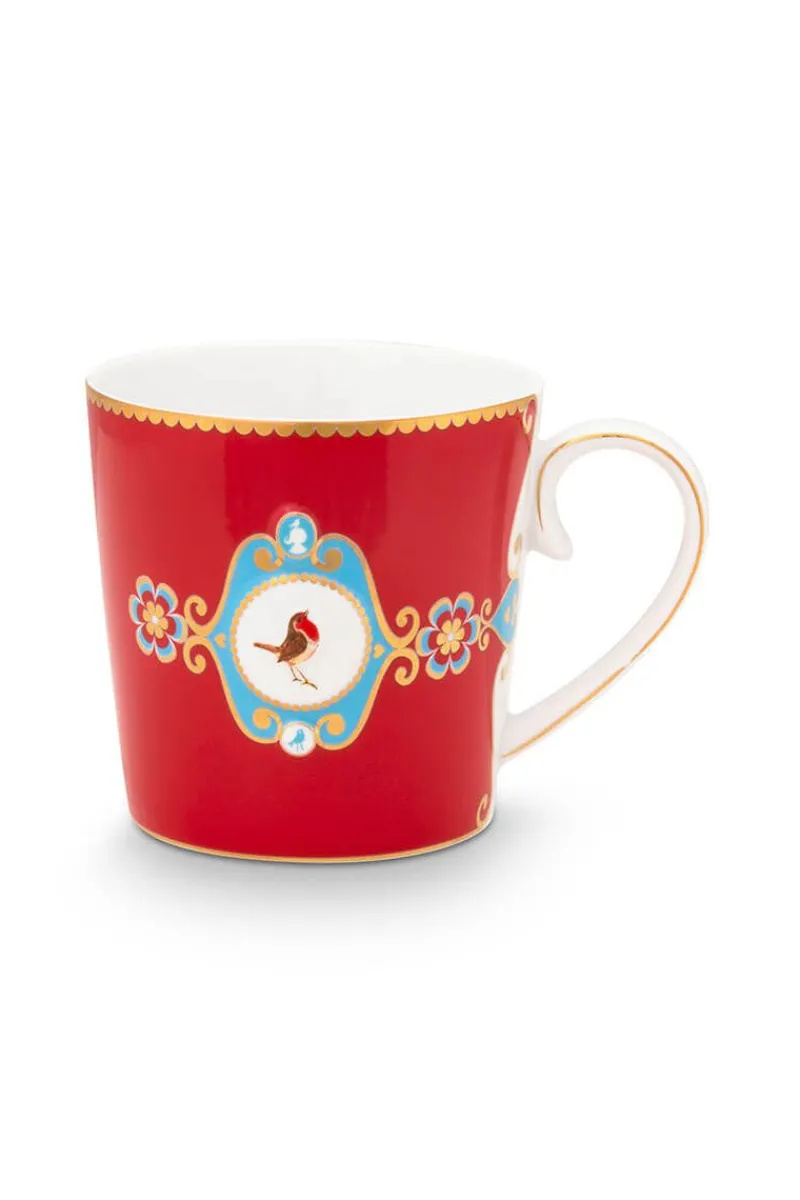 Pip Studio Teetassen|Kaffeetassen|Love Birds Tasse Gross Rot