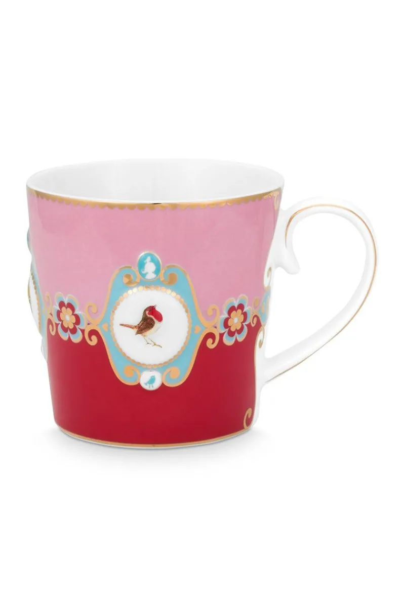 Pip Studio Teetassen|Kaffeetassen|Love Birds Tasse Gross Rot/Rosa