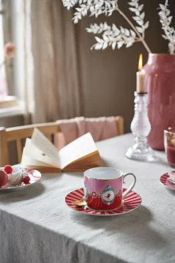 Pip Studio Teetassen|Kaffeetassen|Love Birds Tasse Gross Rot/Rosa