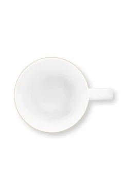 Pip Studio Teetassen|Love Birds Tasse Gross Streifen Grün