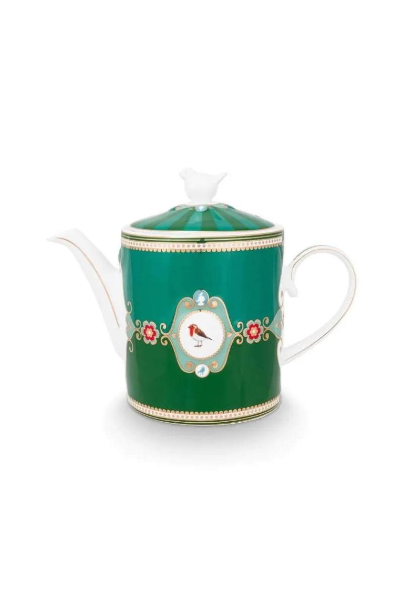 Pip Studio Teekannen|Love Birds Teekanne Medium Grün