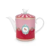 Pip Studio Teekannen|Love Birds Teekanne Medium Rot/Rosa