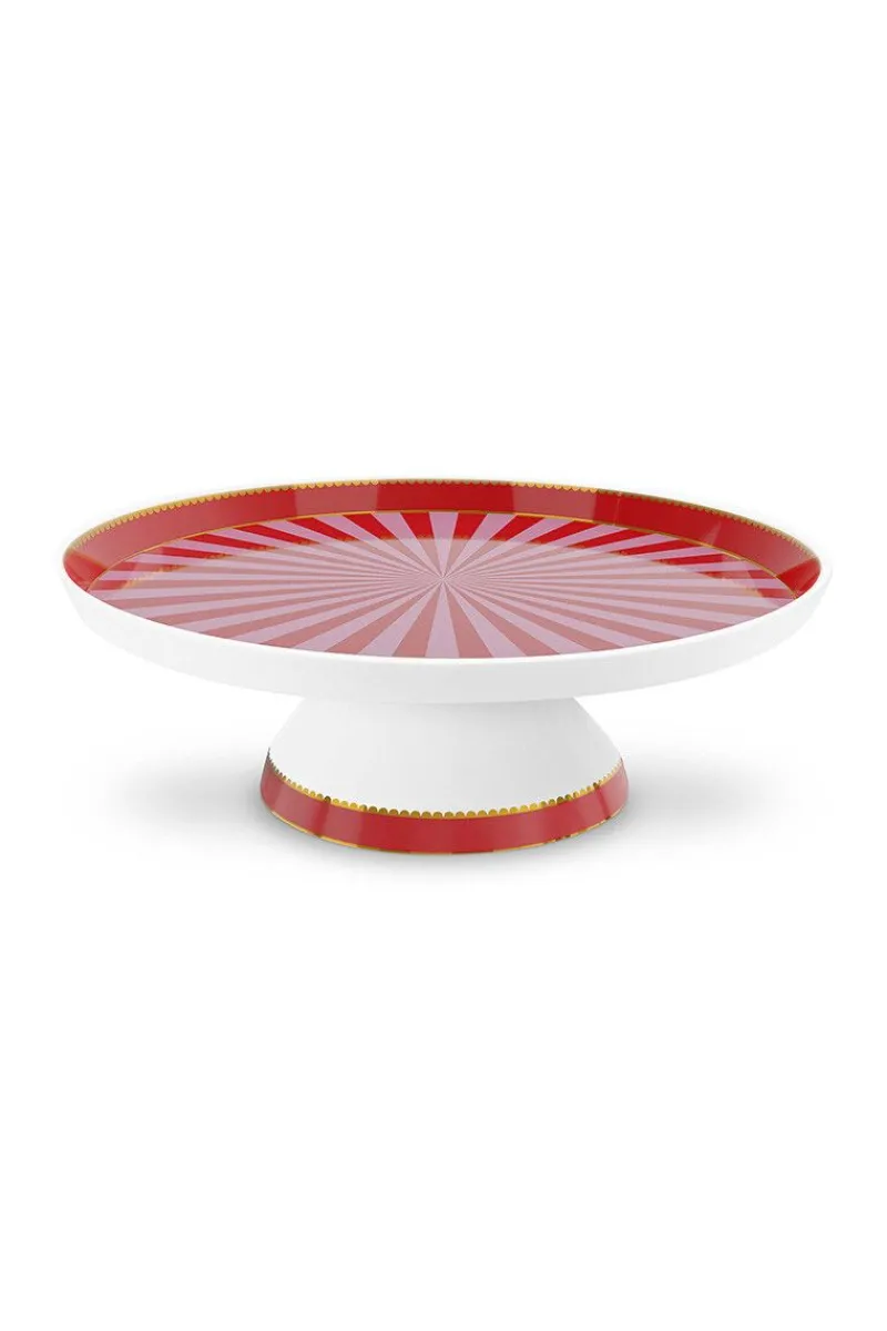 Pip Studio Tortenteller|Love Birds Tortenteller Klein Rot/Rosa