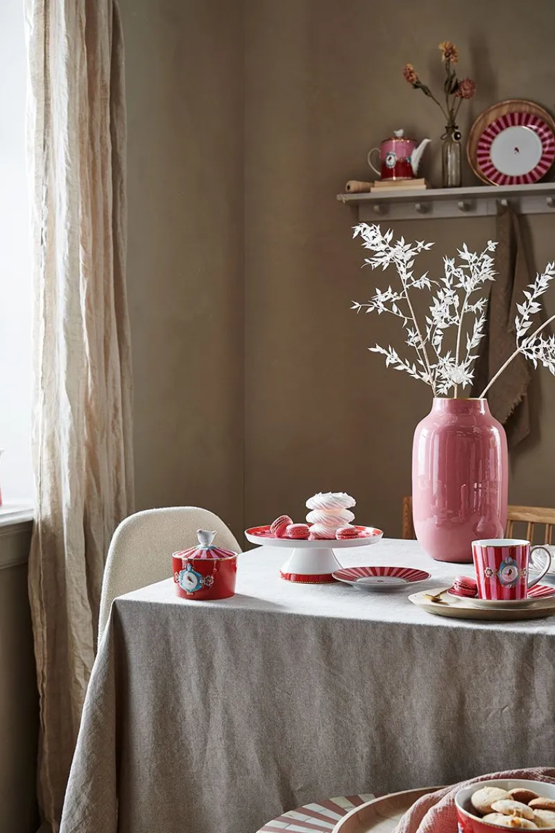 Pip Studio Tortenteller|Love Birds Tortenteller Klein Rot/Rosa