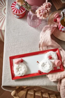 Pip Studio Tortenteller|Love Birds Tortenteller Rechteckig Rot