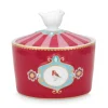 Pip Studio Zuckerdose|Love Birds Zuckerdose Rot/Rosa