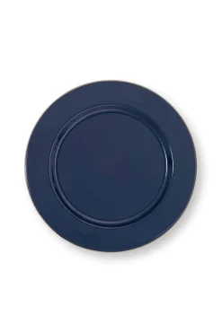 Pip Studio Schalen Und Tabletts|Obstschalen|Metall Schale Dunkel 32cm Blau