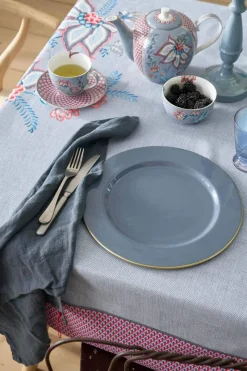 Pip Studio Schalen Und Tabletts|Obstschalen|Metall Schale Hell 32cm Blau