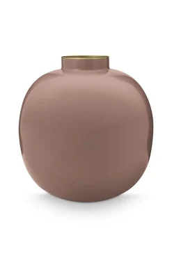 Pip Studio Große Vasen|Metall Vase Braun 23cm