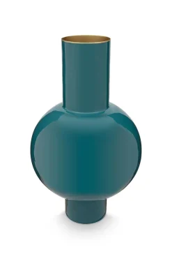 Pip Studio Große Vasen|Metall Vase Dunkel 40cm Grün