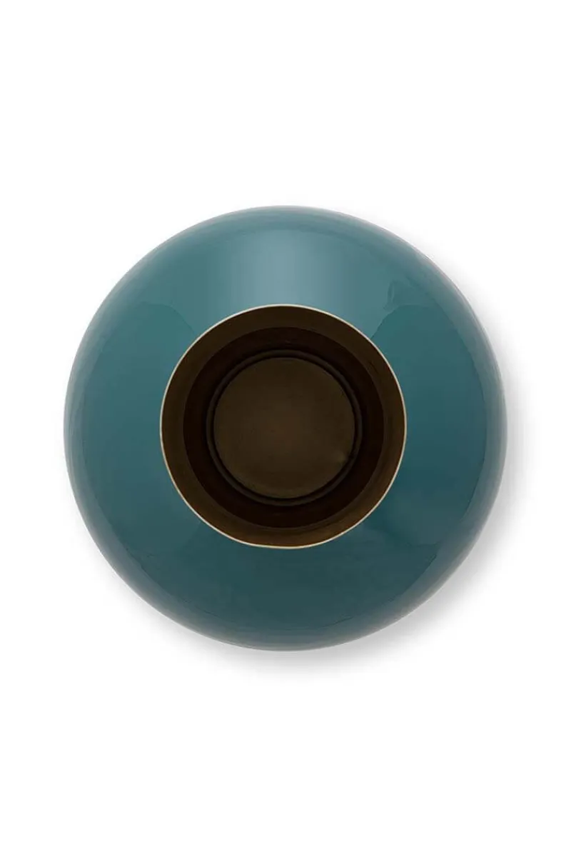 Pip Studio Große Vasen|Metall Vase Dunkel 40cm Grün