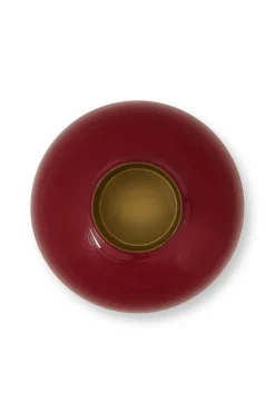 Pip Studio Große Vasen|Metall Vase Dunkel 32cm Rot