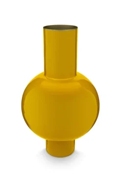 Pip Studio Große Vasen|Metall Vase 40cm Gelb