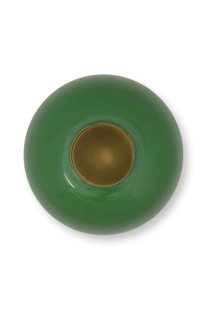 Pip Studio Große Vasen|Metall Vase Grün 23cm