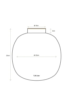 Pip Studio Große Vasen|Metall Vase Grün 23cm