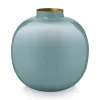 Pip Studio Große Vasen|Metall Vase Hellblau 23cm