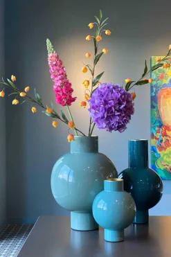 Pip Studio Große Vasen|Metall Vase Hell 42cm Grün