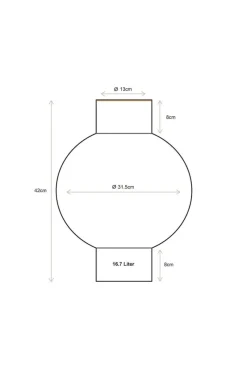Pip Studio Große Vasen|Metall Vase Hell 42cm Grün