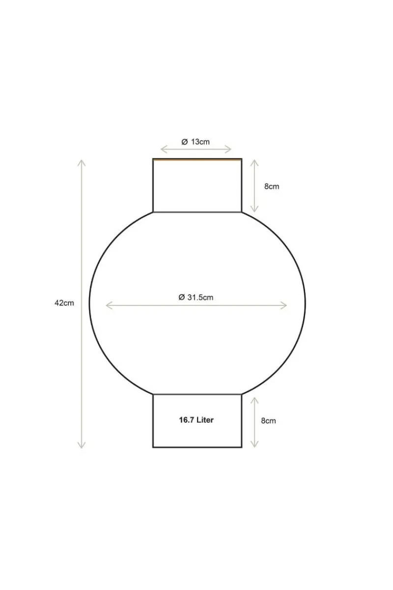 Pip Studio Große Vasen|Metall Vase Hell 42cm Grün