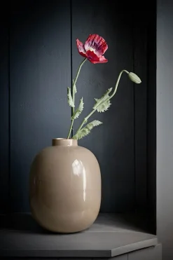 Pip Studio Große Vasen|Metall Vase 32cm Khaki
