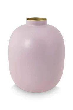 Pip Studio Große Vasen|Metall Vase Matte Lila 32cm Violett