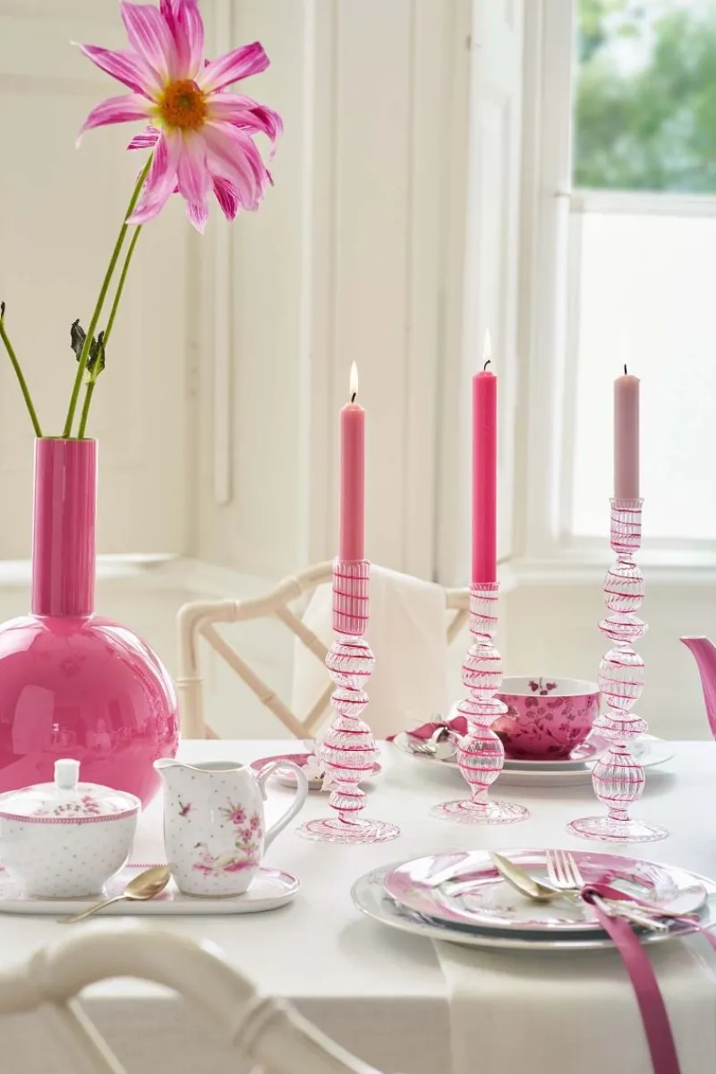Pip Studio Große Vasen|Metall Vase Mittel Rosa 33cm