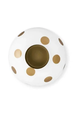 Pip Studio Weihnachten|Große Vasen|Metall Vase Punkte Weiß Gold 23cm