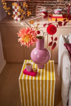 Pip Studio Große Vasen|Metall Vase 40cm Rosa